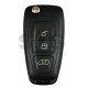 Flip Key for Ford Transit 2015+ Buttons:3 / Frequency:433 MHz / Transponder: Texas 4D60  / Blade signature:HU101 / Immobiliser System:Dashboard / Part No: GK2T-15K601-AB