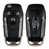 OEM Flip Key for Ford F-150 204 Buttons:3+1 / Frequency:433MHz / Transponder: PCF7945/HITAG PRO  / Blade signature: HU101 / Part No: PC3T-15K601-LA  / USED 