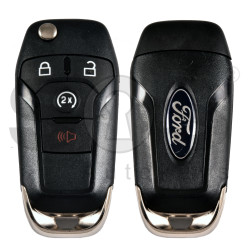 OEM Flip Key for Ford F-150 204 Buttons:3+1 / Frequency:433MHz / Transponder: PCF7945/HITAG PRO  / Blade signature: HU101 / Part No: PC3T-15K601-LA  / USED 