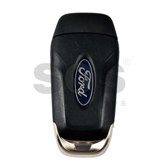OEM Flip Key for Ford  Buttons:4 / Frequency:434MHz / Transponder: PCF7945/HITAG PRO  / Blade signature:HU101 / Part No:  KK3T-15K601-AB