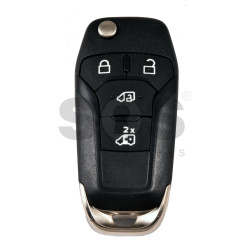 OEM Flip Key for Ford  Buttons:4 / Frequency:434MHz / Transponder: PCF7945/HITAG PRO  / Blade signature:HU101 / Part No:  KK3T-15K601-AB