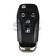 OEM Flip Key for Ford  Buttons:4 / Frequency:434MHz / Transponder: PCF7945/HITAG PRO  / Blade signature:HU101 / Part No:  KK3T-15K601-AB