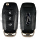OEM Flip Key for Ford  Buttons:3 / Frequency:434MHz / Transponder: PCF7945/HITAG PRO    / Part No:  LK4T-15K601-CA