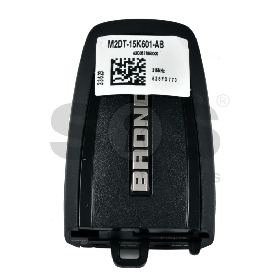 OEM Smart Key For Ford BRONCO  Buttons:3+1 / Frequency:434MHz / Transponder:HITAG PRO   / Part No: M2DT-15K601-AB / Keyless GO 