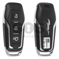 OEM Smart Key for Ford Mustang Buttons:3 / Frequency:434MHz / Transponder:HITAG Pro / Blade signature:HU101 / Part No:FR3T-15K601-DA / Keyless Go