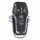 OEM Smart  Key for Ford Mustang Buttons:4 / Frequency:434MHz / Transponder:HITAG Pro / Blade signature:HU101 / Part No:FR3T-15K601-EA / Keyless Go