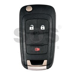 OEM Flip Key for GMC  TERRAIN 2010-2019 Buttons:2+1 / Frequency:434MHz / Transponder: PCF7941E/HITAG2 / Part No : GM22993706	