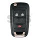 OEM Flip Key for GMC  TERRAIN 2010-2019 Buttons:2+1 / Frequency:434MHz / Transponder: PCF7941E/HITAG2 / Part No : GM22993706	