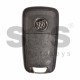 OEM Flip Key for Buick (GM) / Buttons:5 / Frequency: 315MHz /Transponder: HITAG2/ ID46 / Blade signature: HU100 / Immobiliser System: BCM / Part No: 13500224 / Keyless GO (Automatic Start)