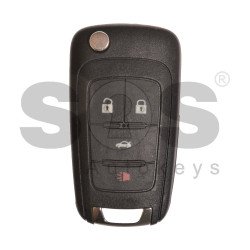 OEM Flip Key for Buick (GM) / Buttons:4 / Frequency: 315MHz / Blade signature: HU100 / Immobiliser System: BCM / Part No: 13500227