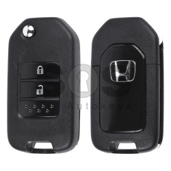 OEM Flip Key for Honda CR-V Buttons:2 / Frequency:433MHz / Transponder:HITAG 3 / Blade signature:HON66 / FCC ID:HLIK6-3T