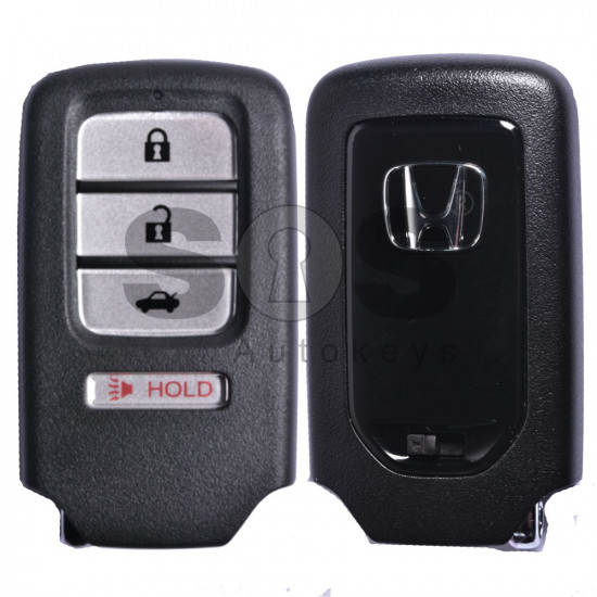 OEM Smart Key for Honda ACCORD Buttons:3+1 / Frequency:433MHz / Transponder:HITAG 128-Bit AES Honda / Blade signature:HON66 / Part No:72147-T2G-A61 / Keyless Go