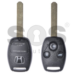 OEM Regular Key for Honda Buttons:3 / Frequency: 433MHz / Transponder: HITAG2/ ID46 / PCF7941 / Blade signature: HON66 / Part No: 72147-SZA-R2 / Manufacture: Continental / AFTERMARKET SHELL