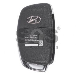 OEM Flip Key for Hyundai Buttons:2+1 / Frequency:433MHz / Transponder:4D60 80-Bit/ Tiris DST80 / Blade signature:HY22 / Immobiliser system:Immobiliser Box / Part No:95430-1S000/ 95430-D3010/ 95430-32520