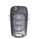 OEM Flip Key for Hyundai Buttons:3 / Frequency:433MHz / Transponder:PCF 7936/ HITAG2/ ID46 / Blade signature:HY22 / Immobiliser System:Immobiliser Box / Part.No.: 95430-2L600