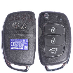 OEM Flip Key for Hyundai Buttons:3 / Frequency:433MHz / Transponder:PCF 7936/ ID46/ HITAG2 / Blade signature:HY22 / Immobiliser System:Immobiliser Box / Part No:RKE-4S08
