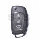 OEM Flip Key for Hyundai Buttons:3 / Frequency:433MHz / Transponder:PCF 7936/ ID46/ HITAG2 / Blade signature:HY22 / Immobiliser System:Immobiliser Box / Part No:RKE-4S08