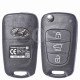 OEM Flip Key for Hyundai IX20 2012 - 2015 Buttons:3 / Frequency:433MHz / Transponder:4D60 80-Bit / Blade signature:HY22 / Immobiliser System:Immobiliser Box / Part No: 95430-1K001 / RKE-4F04