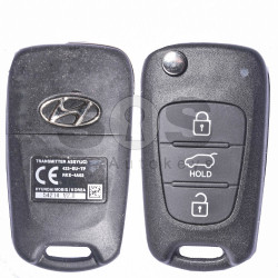 OEM Flip Key for Hyundai IX20 Buttons:3 / Frequency:433MHz / Transponder:4D-60 80-Bit / Blade signature:HY22 / Immobiliser System:Immobiliser Box / Part No:RKE-4A02 / 95430-1K000