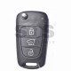 OEM Flip Key for Hyundai IX20 Buttons:3 / Frequency:433MHz / Transponder:4D-60 80-Bit / Blade signature:HY22 / Immobiliser System:Immobiliser Box / Part No:RKE-4A02 / 95430-1K000