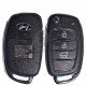 OEM Flip Key for Hyundai Buttons:3+1 / Frequency:433MHz / Transponder:4D60 80-Bit/ Tiris DST80 / Blade signature:HY22 / Immobiliser System:Immobiliser Box / Part No:95430-D3010/ RKE-4S25
