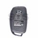 OEM Flip Key for Hyundai Buttons:3 / Frequency:433MHz / Transponder:HITAG 128-Bit AES / PCF 7938 / Blade signature:Y-6DP1 / Immobiliser System:Immobiliser Box / Part No: 95440-B4100 / 95430-B9500
