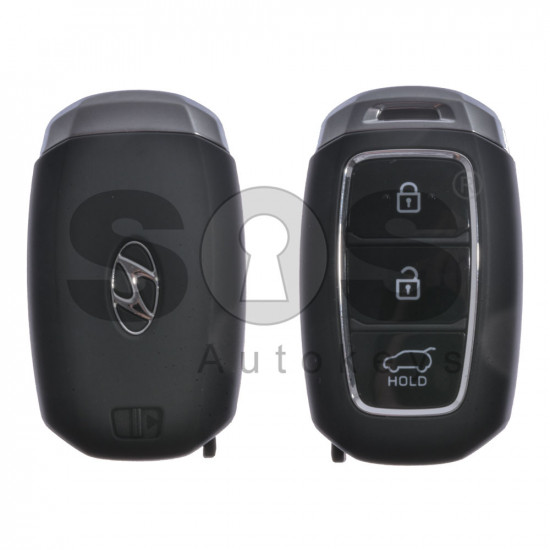 OEM Smart Key for Hyundai Buttons:3 / Frequency:433MHz / Transponder:HITAG3/128-bit AES/ID47 / Blade signature:HY22 / Part No:95440-K4100 / Keyless Go