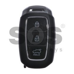 OEM  Smart Key for Hyundai Santa Fe 2018 Buttons:3 / Frequency:433MHz / Transponder:HITAG3/128-Bit AES/ID47 / Blade signature:HY22 / Part No:95440-S1100 / Keyless Go