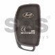 OEM Flip Key for Hyundai IX-20 Buttons:3 / Frequency:433 MHz / Transponder: TMS37145 80-bit/ID 6D 60  / Part No: 95430-1K500 / Model: RKE-4F08 / Immobiliser system: Immobiliser Box / Manufacture: Hyundai Mobis