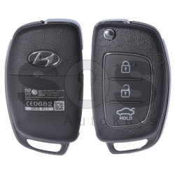 OEM Flip Key for Hyundai Sonata  Buttons:3 / Frequency: 433MHz / Transponder: HITAG2/ ID46 / Blade signature: HY22 / Part No: 95430-3S461