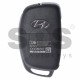 OEM Flip Key for Hyundai Sonata  Buttons:3 / Frequency: 433MHz / Transponder: HITAG2/ ID46 / Blade signature: HY22 / Part No: 95430-3S461