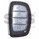 OEM Smart Key for Hyundai Tucson 2018-2019 Buttons:4 / Frequency: 433MHz / Transponder:HITAG3/ NCF2951X/ NCF2952X / Blade signature:HY22 / Part No:95440-D7100 / Keyless Go