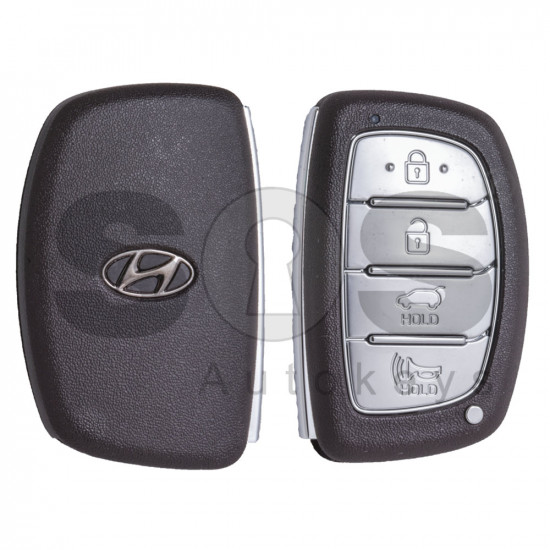 OEM Smart Key for Hyundai Tucson 2016 Buttons:4 / Frequency:433MHz / Transponder: HITAG3 / Blade signature: HY22 / Part No: 95440-D3100 / Keyless Go
