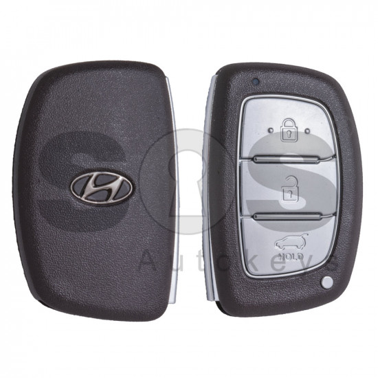 OEM Smart Key for Hyundai Tucson 2018 Buttons:3 / Frequency:433MHz / Transponder: HITAG3 / Blade signature: HY22 / Part No: 95440-D3010 / Keyless Go