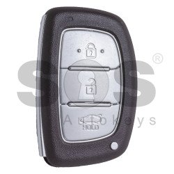 OEM Smart Key for Hyundai I10 Buttons:3 / Frequency:433MHz / Transponder: HITAG2/ ID46/ PCF7953 / Blade signature: HY22 / Part No: 95440-B4500 / Keyless Go