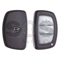 OEM Smart Key for Hyundai I10 Buttons:3 / Frequency:433MHz / Transponder: HITAG2/ ID46/ PCF7953 / Blade signature: HY22 / Part No: 95440-B4500 / Keyless Go