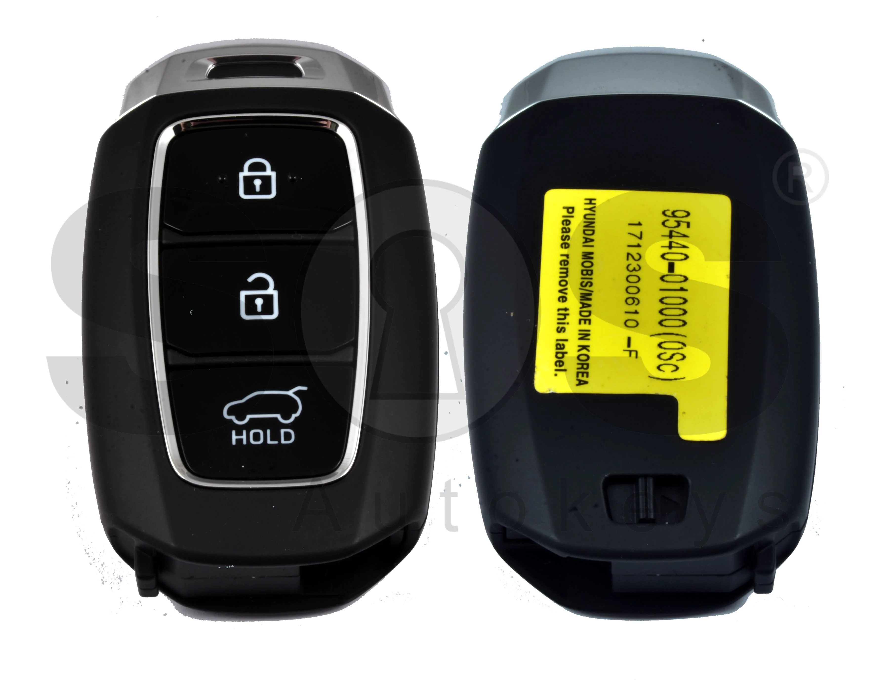 OEM Smart Key for Hyundai Buttons:3 / Frequency:433MHz / Transponder:HITAG  3/NCF 2951X/ NCF2952X/ Blade signature:HY22 / Part No:95440-01000 / Keyless 