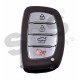 OEM Smart Key for Hyundai Elantra 2014-2016 / Buttons:3+1 / Frequency:433MHz / Transponder:PCF 7952/ Blade signature:HY22 / Part No:95440-3X500 / Keyless Go