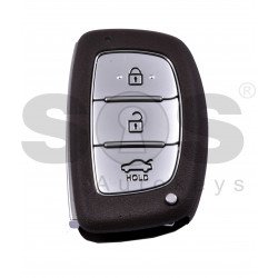 OEM Smart Key for Hyundai Elantra 2014-2016 / Buttons:3 / Frequency:433MHz / Transponder:PCF 7952/ Blade signature:HY22 / Part No:95440-3X510 / Keyless Go