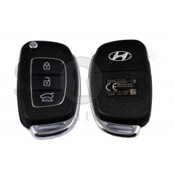 OEM Flip Key for Hyundai I 20 2015+ Buttons:3 / Frequency:433MHz / Transponder: PCF7938XA / ID47 / Blade signature:HY22 / Immobiliser system:Immobiliser Box / Part No:95430-C7600