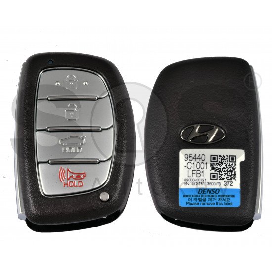 OEM  Smart Key for Hyundai Sonata Buttons:3+1p / Frequency:433MHz / Transponder: 128-Bit AES/ Blade signature:HY22 / Part No:95440-C1001/95440-C1000NNA  / Keyless Go