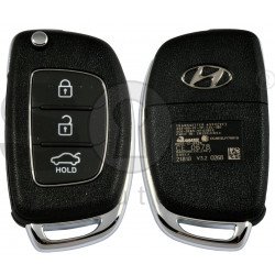 OEM Flip Key for Hyundai I40 2013-2015 Buttons:3 / Frequency:433 MHz / Transponder: TIRIS DST 80 40Bit  / Part No: 95430-3Z522 /  Manufacture: Hyundai Mobis