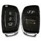 OEM Flip Key for Hyundai I10  2013-2016 Buttons:3 / Frequency:433 MHz / Transponder: PCF 7938  / Part No: 95430-B4100 /  Manufacture: Hyundai Mobis