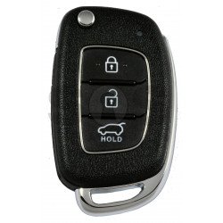 OEM Flip Key for Hyundai I20 2012-2014 Buttons:3 / Frequency:433 MHz / Transponder: PCF 7936  / Part No: 95430-1JAB1 /  Manufacture: Hyundai Mobis
