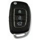 OEM Flip Key for Hyundai I20 2012-2014 Buttons:3 / Frequency:433 MHz / Transponder: PCF 7936  / Part No: 95430-1JAB1 /  Manufacture: Hyundai Mobis