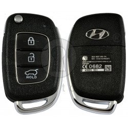 OEM Flip Key for Hyundai I20 2012-2014 Buttons:3 / Frequency:433 MHz / Transponder: PCF 7936  / Part No: 95430-1JAB1 /  Manufacture: Hyundai Mobis