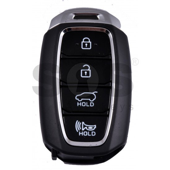 OEM Smart Key for Hyundai Santa Fe Buttons:4 / Frequency:433MHz / Transponder:HITAG 3/NCF 29A1X/ Blade signature:HY22 / Part No:95440-S2000 / Keyless Go