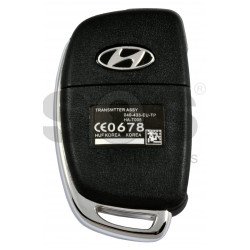 OEM Flip Key for Hyundai ELANTRA 2012+ Buttons:3 / Frequency:433MHz / Transponder:PCF 7936/ ID46/ HITAG2 / Blade signature:HY22 / Immobiliser System:Immobiliser Box / Part No:OKA-865T(MD FL-TP)