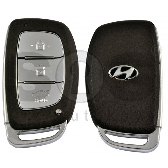 Smart Key for Hyundai I40 2015+ Buttons:3 / Frequency: 433MHz / Transponder:Texas Crypto 128 Bit AES / Blade signature:HY22 / Part No:95440-3Z003 / Keyless Go