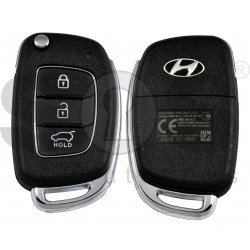 OEM Flip Key for Hyundai I20  2017-2019 Buttons:3 / Frequency:433 MHz / Transponder: PCF 7938  / Part No: 95430-C7900	 /  Manufacture: Hyundai Mobis